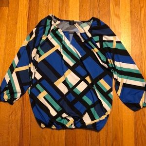 Multi-Colored Dress Blouse